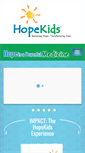 Mobile Screenshot of hopekids.org